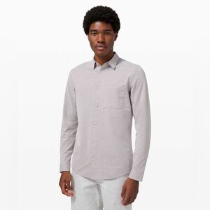 Lululemon Commission Long-Sleeve Gray Shirt with Pocket